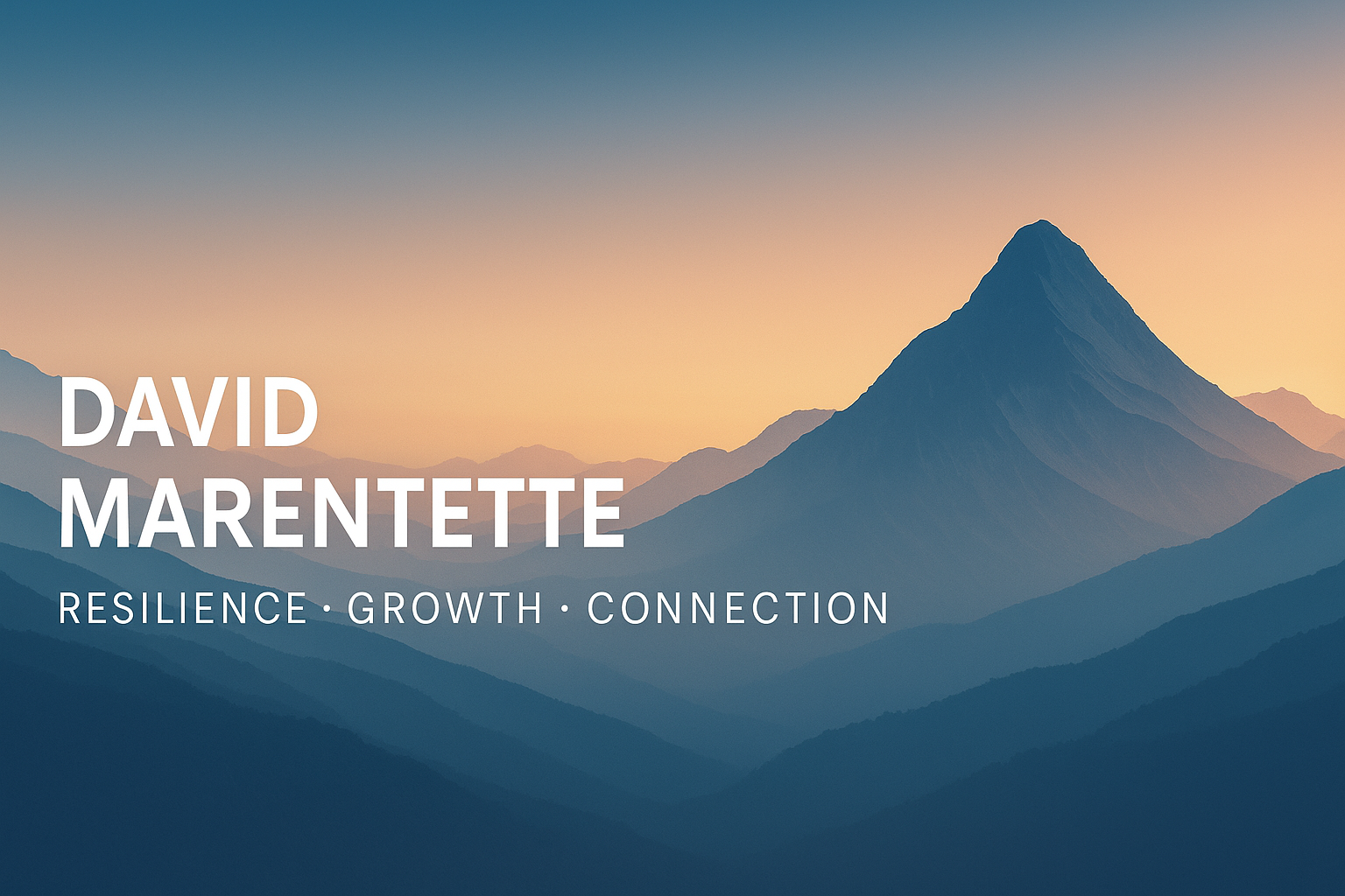 Soft mountain landscape banner